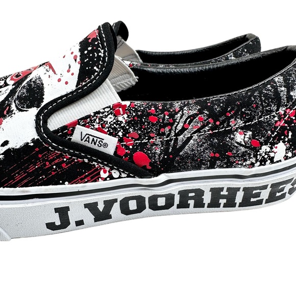 Vans X Friday the 13th House of Terror Classic Slip-On Shoes Sneakers J Voorhees - Picture 6 of 13